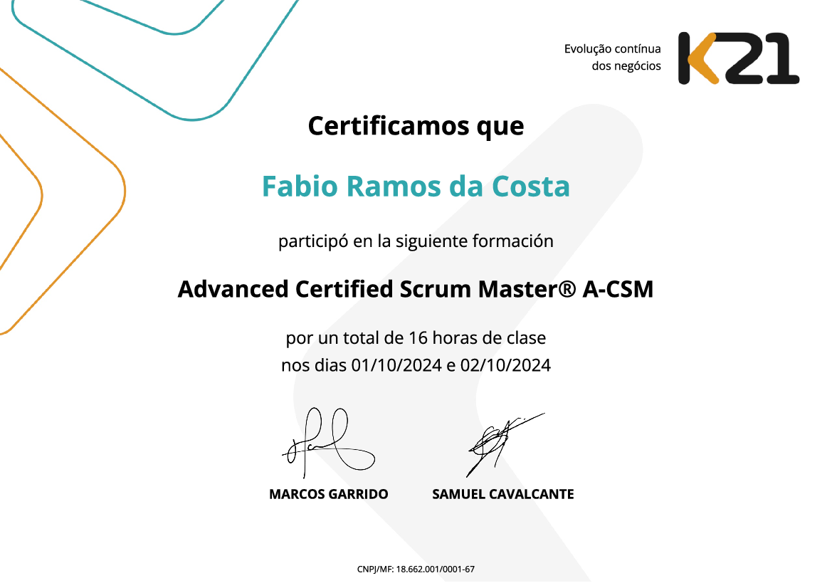 Certificado K21